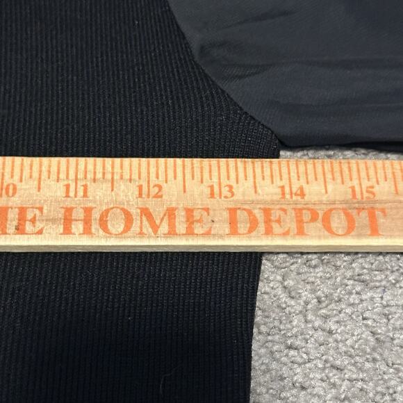 Carmen Marc Valvo S Blouse Ribbed Puff Sheer Sleeve Square Neck Black NWT - Picture 10 of 11